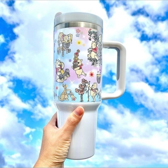 Disney Winnie the Pooh 40oz Tumbler double wall stainless travel tumbler New - Picture 4 of 4